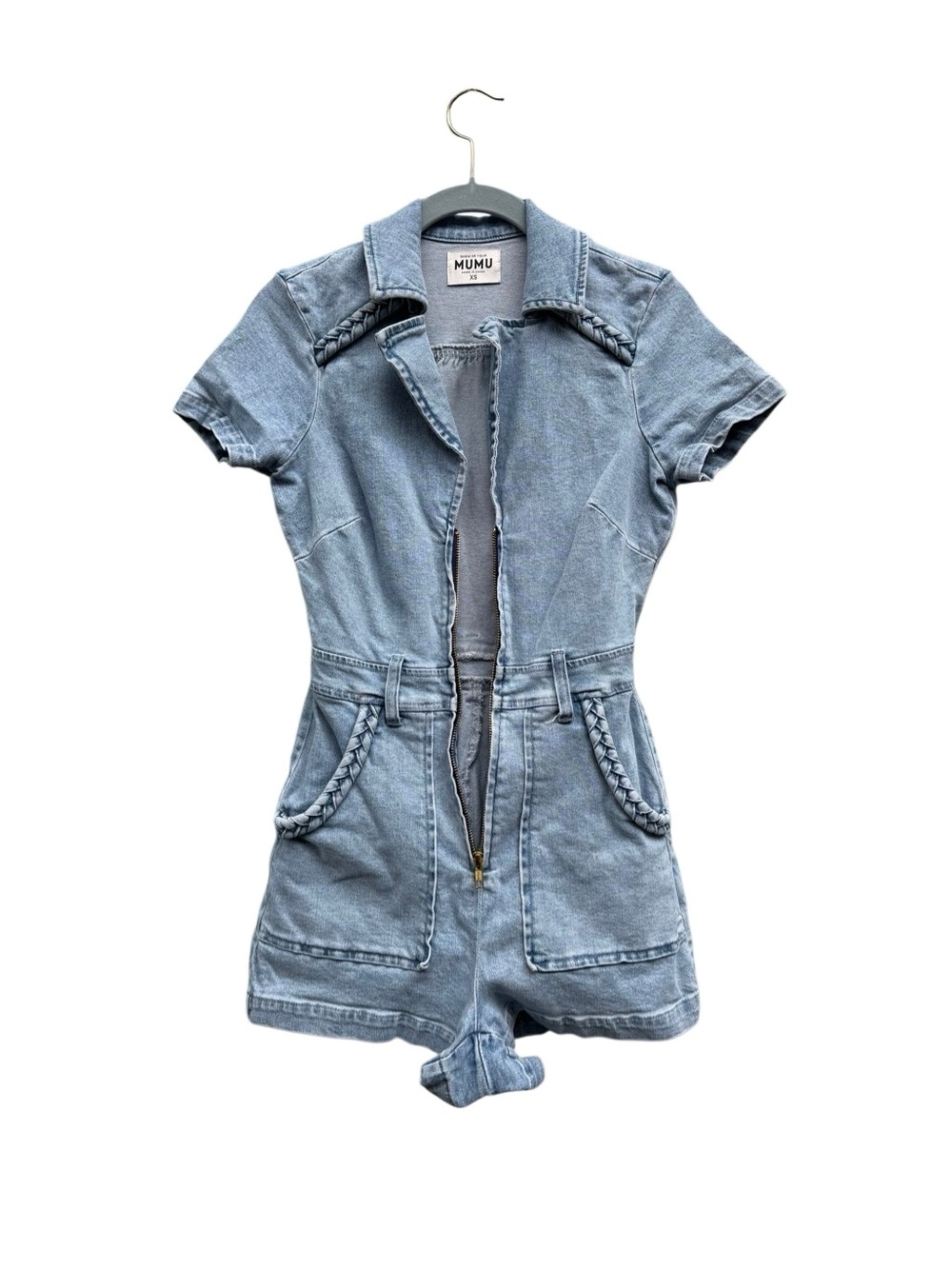 Show Me Your Mumu Outlaw Denim Romper
